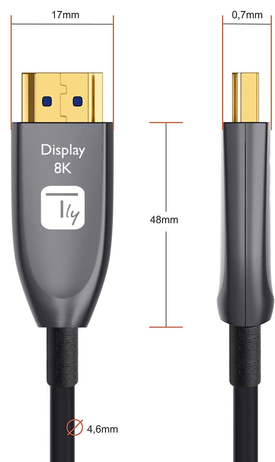 Cavo Ottico Attivo HDMI&trade 2.1 Active Optical Cable 8K 48Gbps ARC HDMI&trade A/A M/M 30m in Cavi HDMI Scontolo.net - Potenza, commercioVirtuoso.it