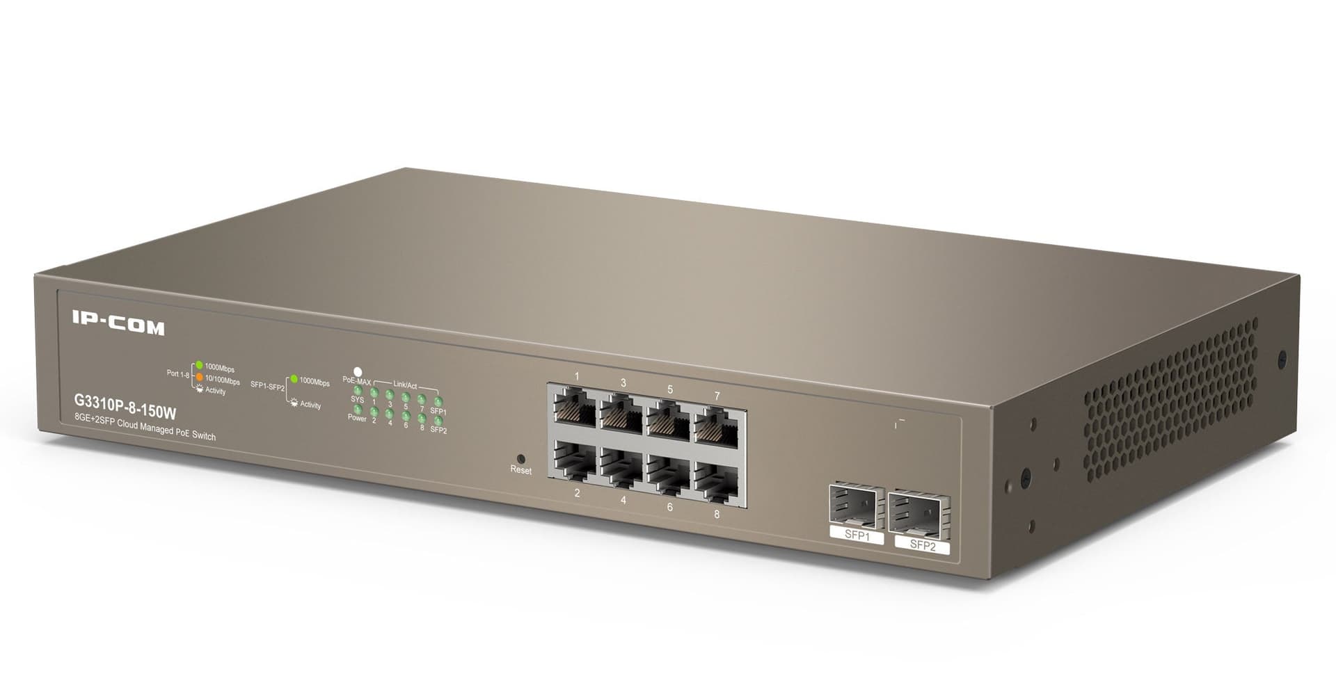 Switch PoE Cloud Managed 8GE+2SFP, G3310P-8-150W in  Scontolo.net - Potenza, commercioVirtuoso.it