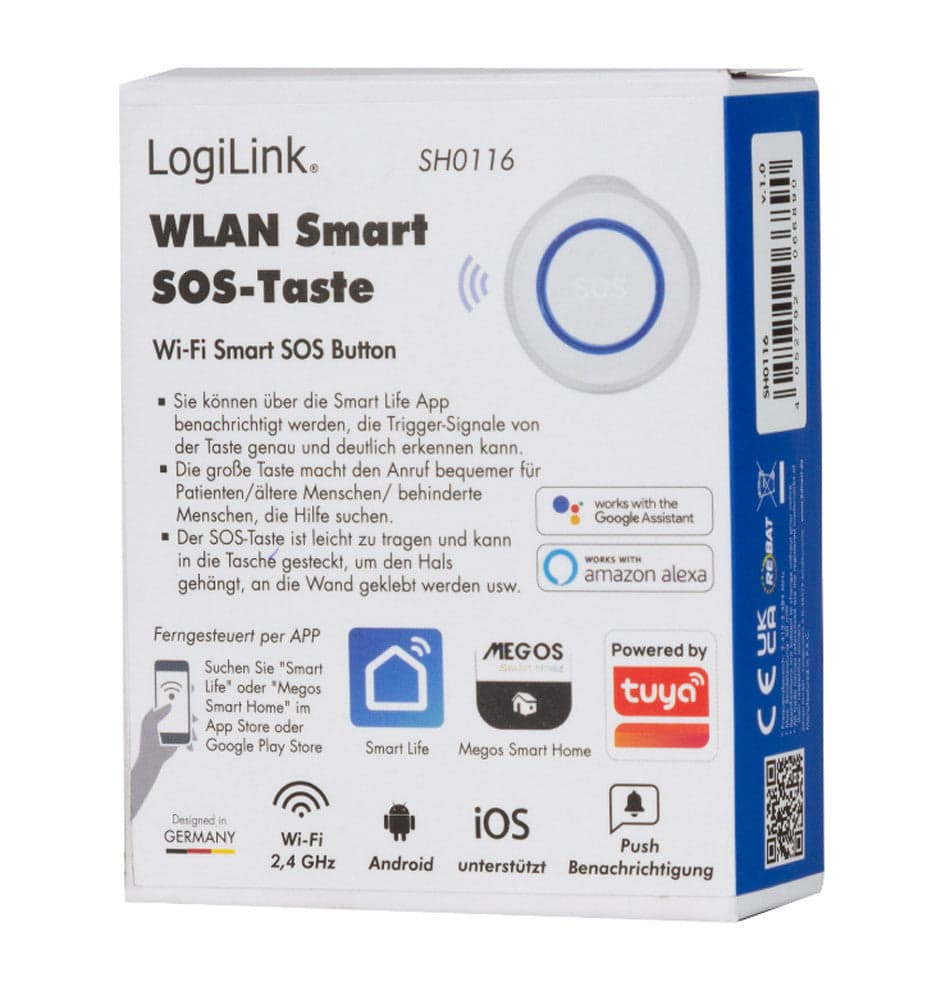 Pulsante Smart Wi-Fi di chiamata SOS Compatibile Tuya in Sistemi di allarme domestico Scontolo.net - Potenza, commercioVirtuoso.it