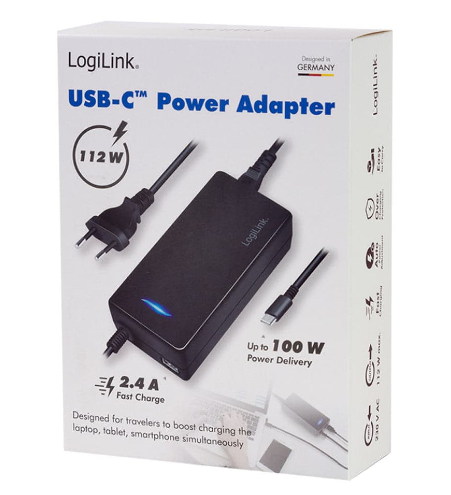 Alimentatore da Tavolo 1x USB-C&trade PD e 1x USB-A 112W in Caricabatterie da muro Scontolo.net - Potenza, commercioVirtuoso.it