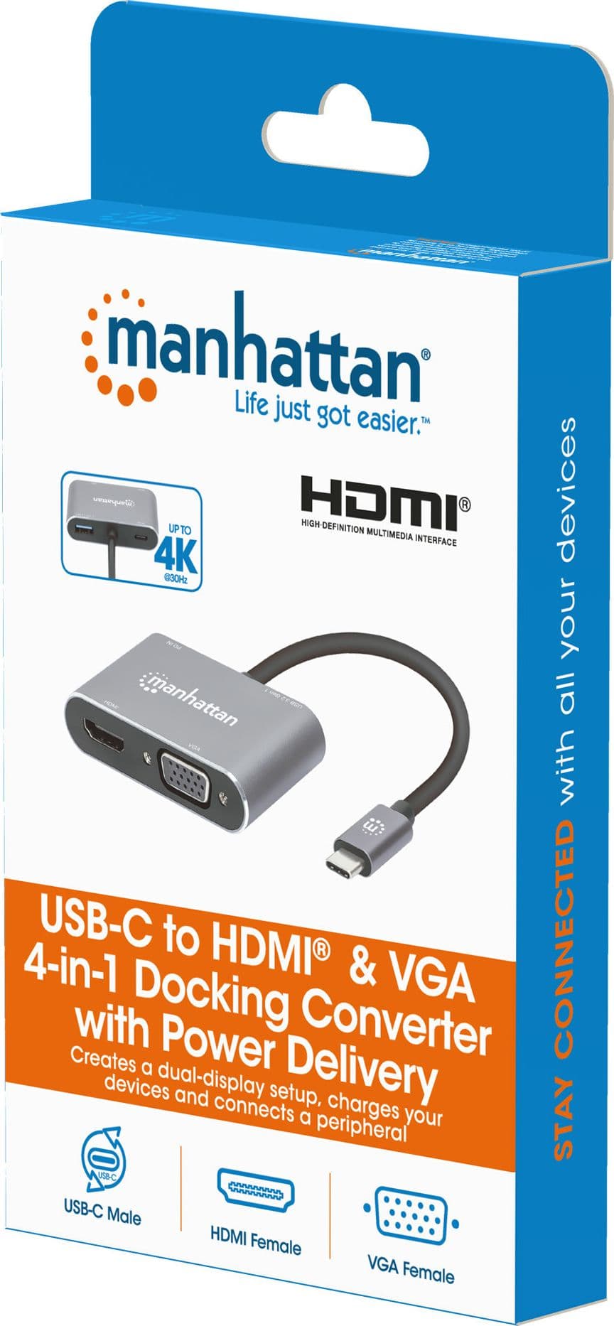 Convertitore USB-C&trade a HDMI e VGA 4-in-1 con Power Delivery in  Scontolo.net - Potenza, commercioVirtuoso.it