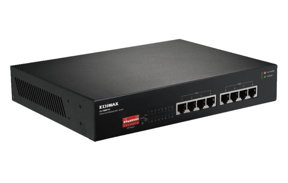 Switch Gigabit PoE+ 8 porte a Lungo Raggio con DIP Switch, GS-1008P V2 in  Scontolo.net - Potenza, commercioVirtuoso.it