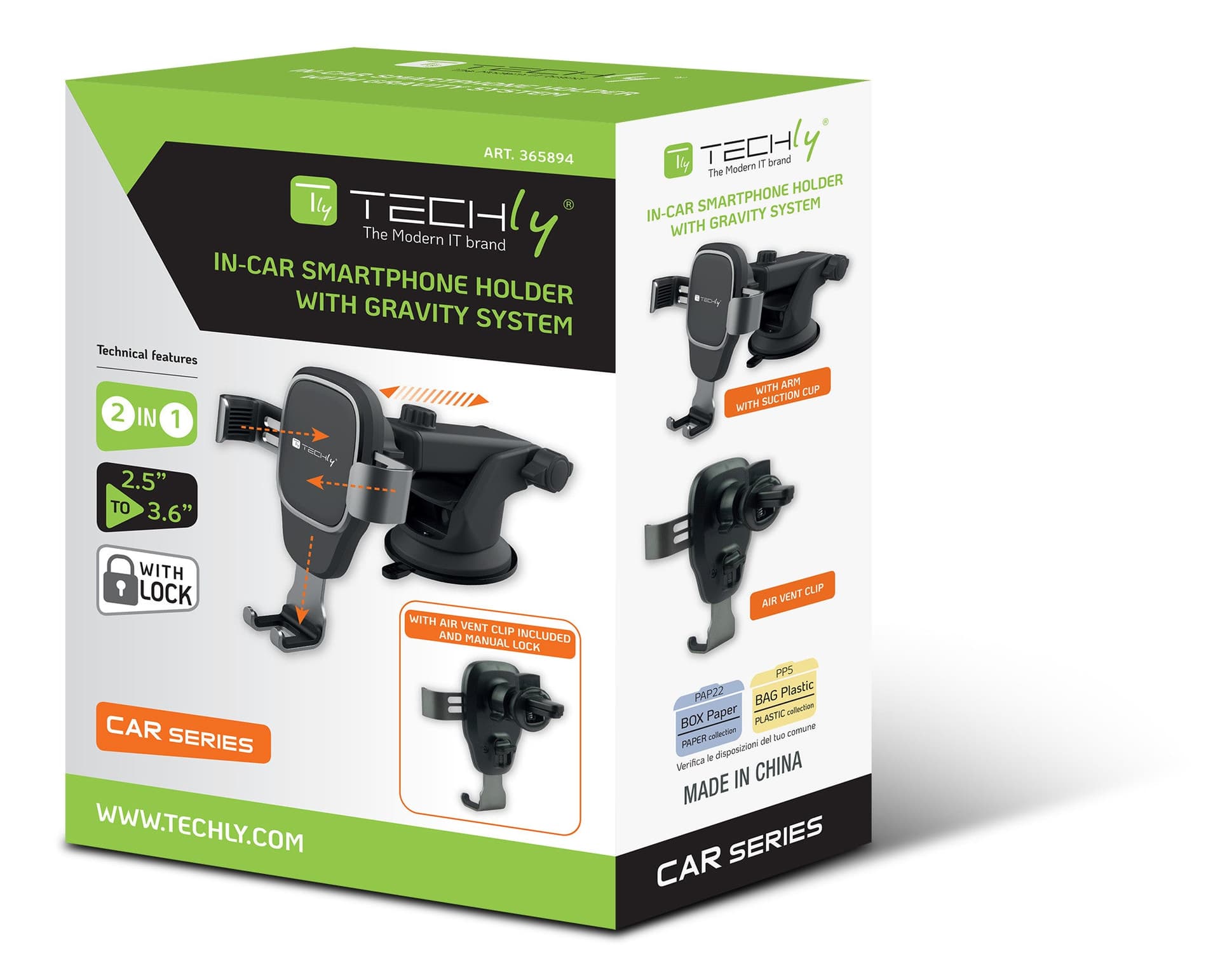 Supporto Universale da Auto per Smartphone con Sistema a Gravit&agrave in Alloggiamenti Scontolo.net - Potenza, commercioVirtuoso.it