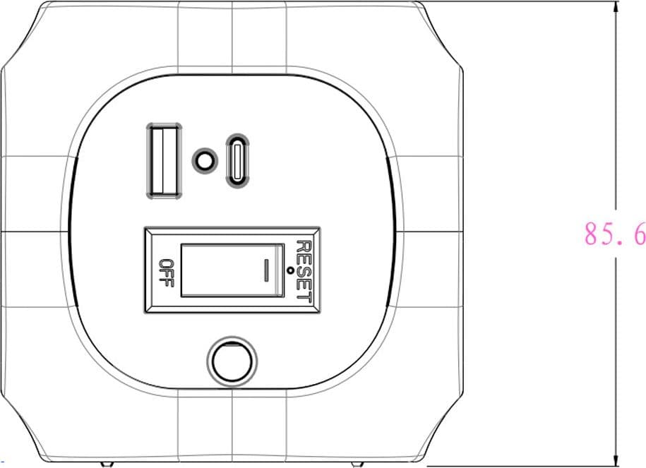Multipresa a Cubo 4 Posti con USB-A e USB-C&trade QC3.0 e Ricarica Wireless in Multiprese Scontolo.net - Potenza, commercioVirtuoso.it