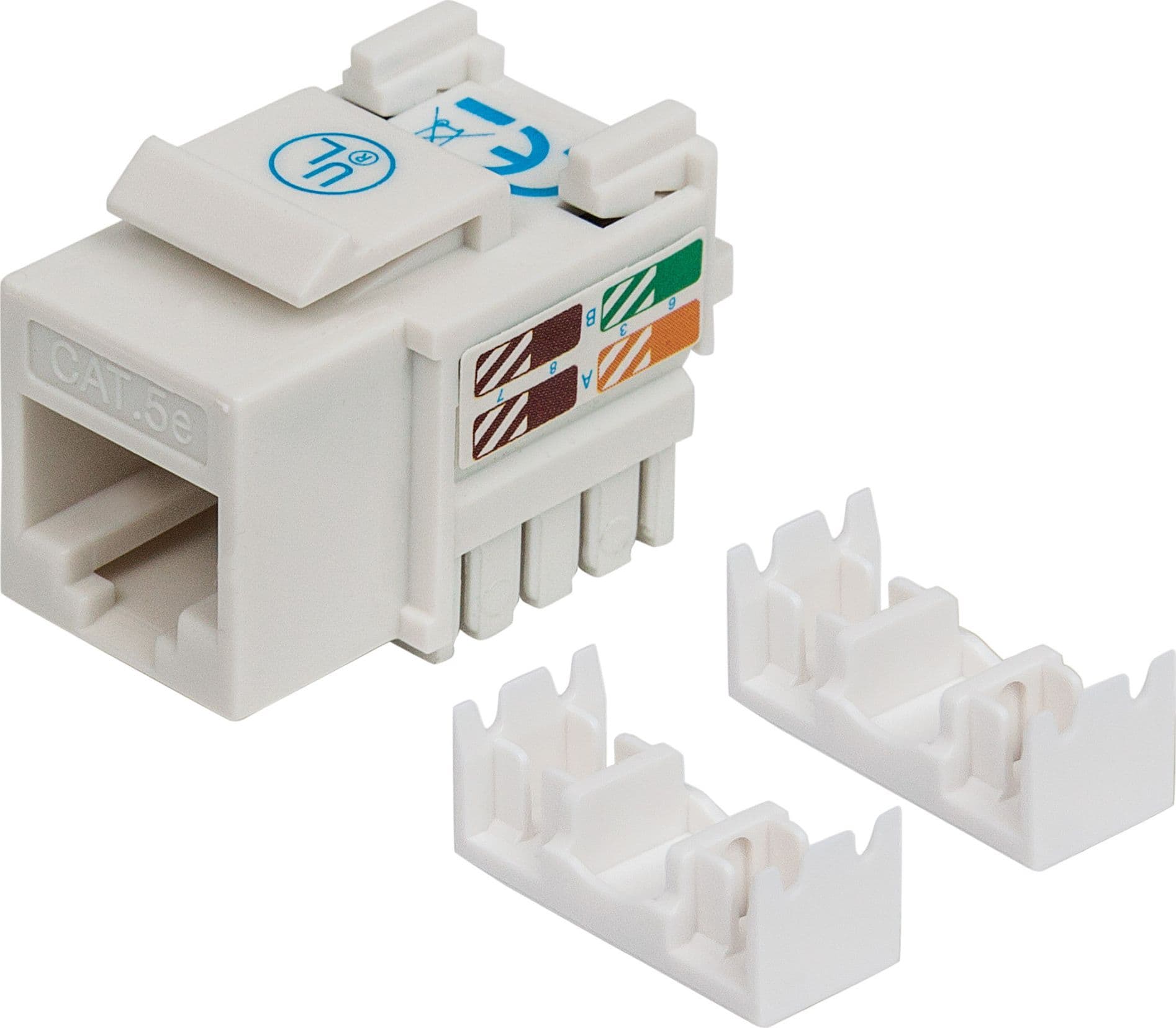 Frutto Keystone RJ45 Cat.5E UTP IDC 90&deg Bianco in Cavi Ethernet Scontolo.net - Potenza, commercioVirtuoso.it