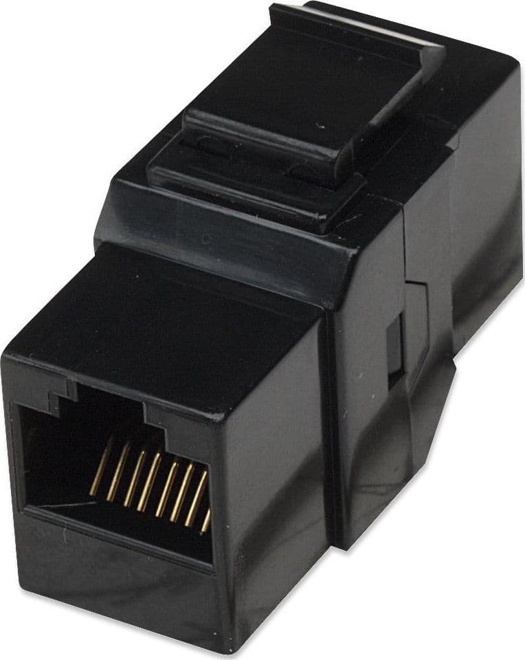 Accoppiatore Keystone RJ45 F/F Cat.6 UTP Nero in Cavi Ethernet Scontolo.net - Potenza, commercioVirtuoso.it