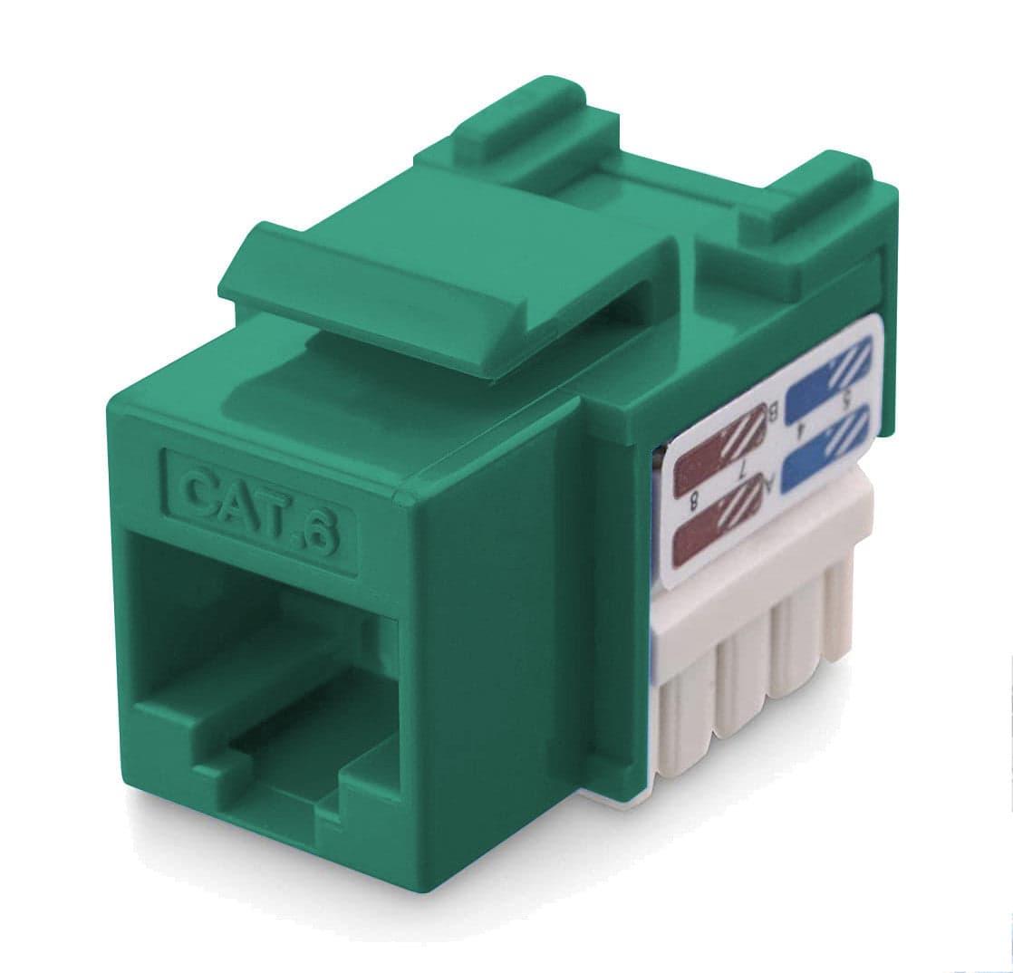 Frutto Keystone RJ45 Cat.6 UTP IDC 90&deg Verde in Cavi Ethernet Scontolo.net - Potenza, commercioVirtuoso.it