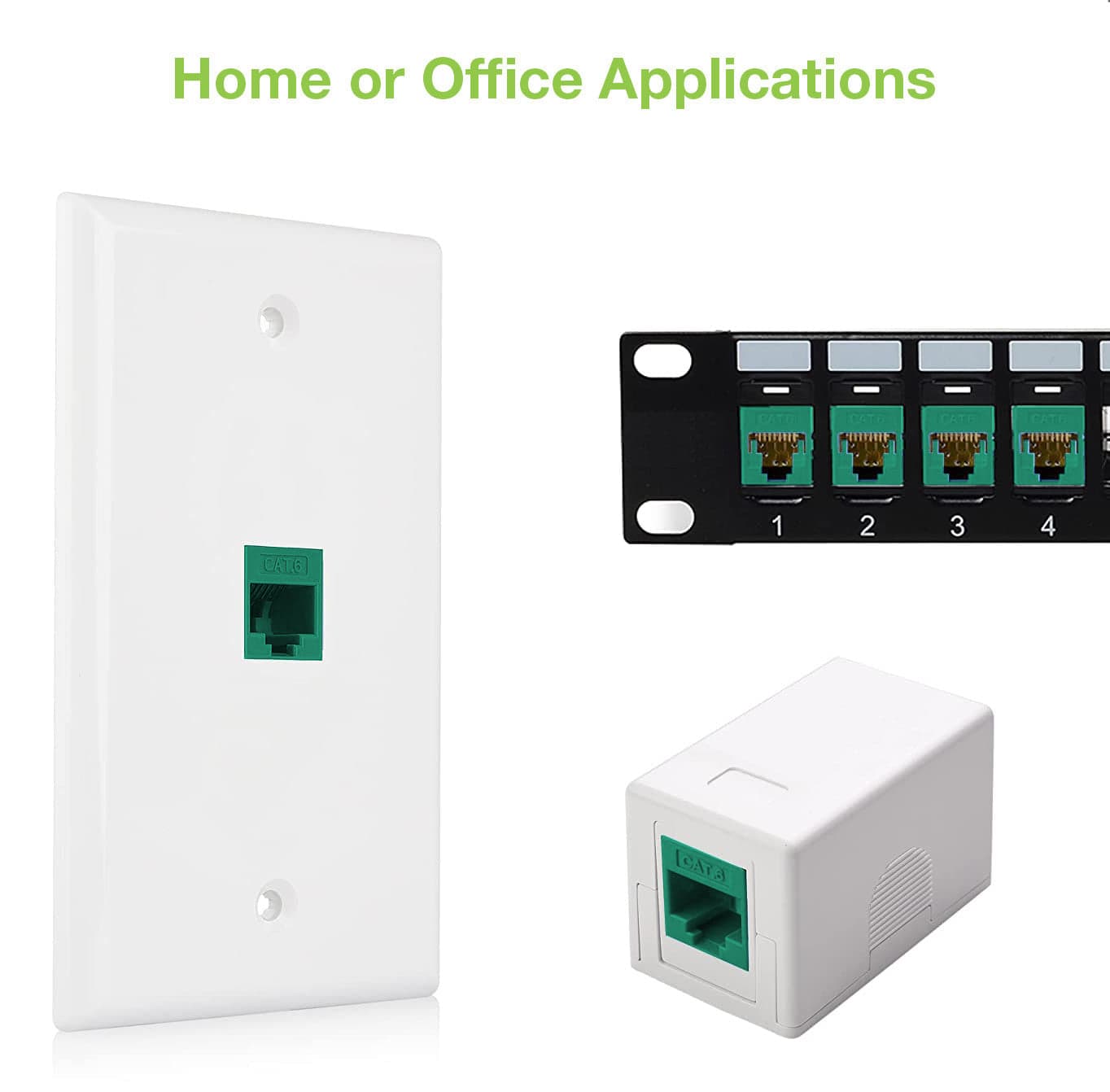 Frutto Keystone RJ45 Cat.6 UTP IDC 90&deg Verde in Cavi Ethernet Scontolo.net - Potenza, commercioVirtuoso.it