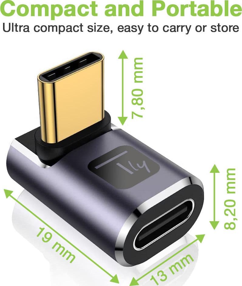 Adattatore USB-C&trade Maschio/Femmina Angolato 90&deg 40Gbps 4K e 8K in  Scontolo.net - Potenza, commercioVirtuoso.it