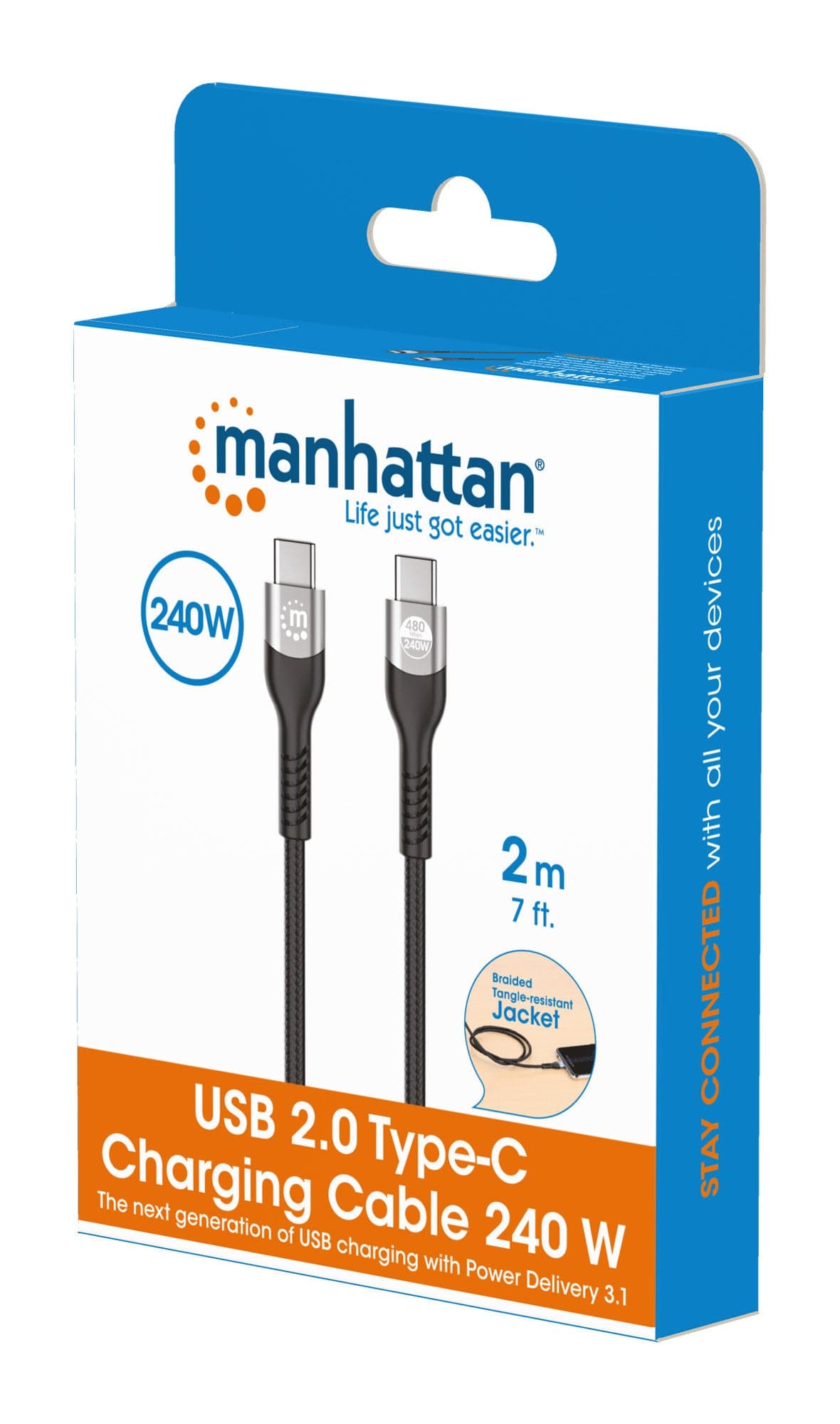 Cavo USB 2.0 EPR USB-C&trade M/M 240W PD 3.1 e-Mark 2m in  Scontolo.net - Potenza, commercioVirtuoso.it