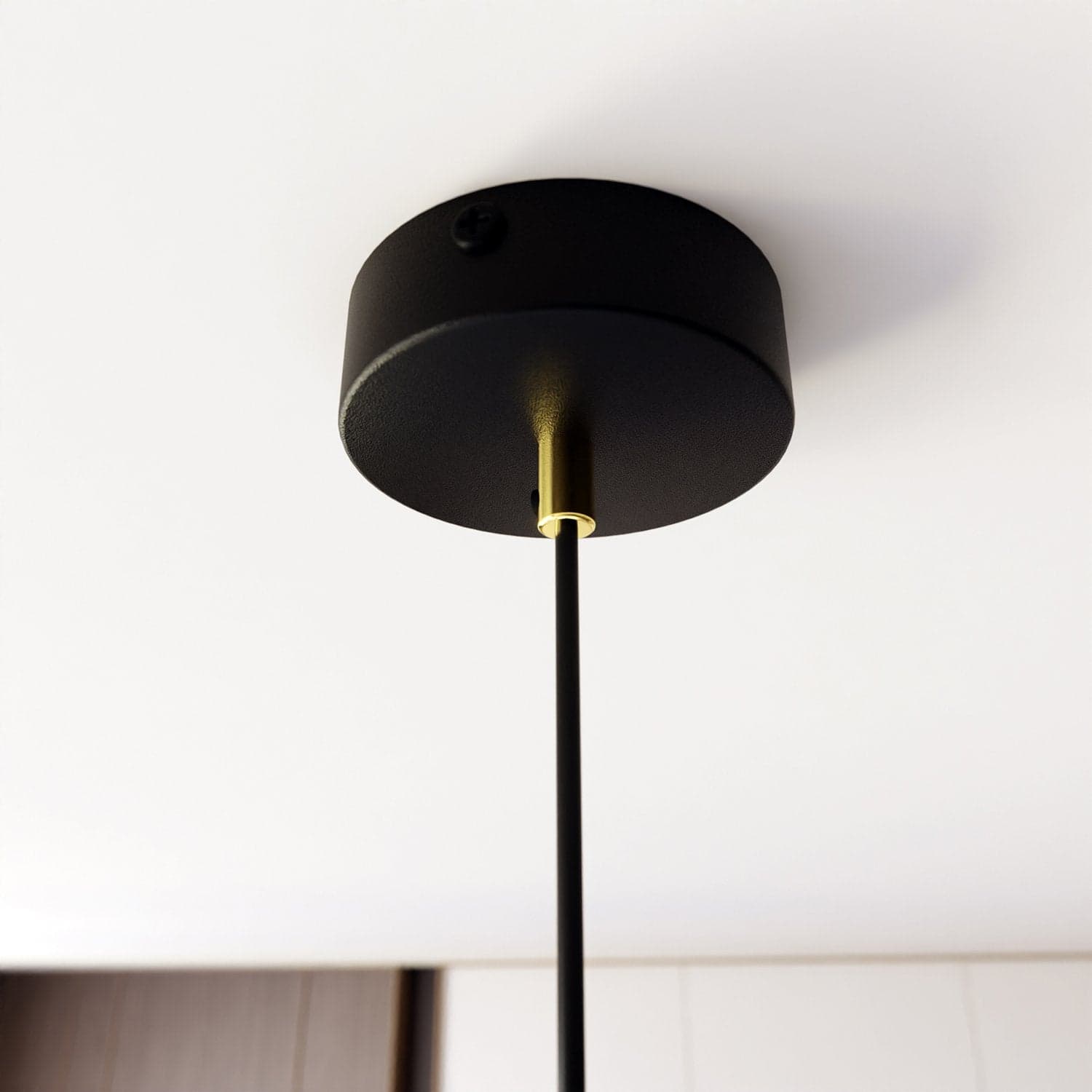 Sospensione Contemporanea In Acciaio 1 Luce Selter Nero E Oro in Lampade a sospensione LuceArt - Montecorvino Pugliano, commercioVirtuoso.it
