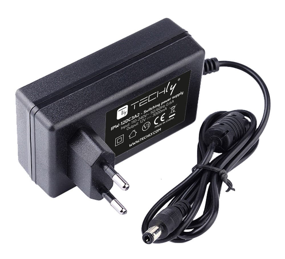 Alimentatore Switching 12V 3000mA Plug 5.5 x 2.5 mm Nero in Adattatori da viaggio Scontolo.net - Potenza, commercioVirtuoso.it