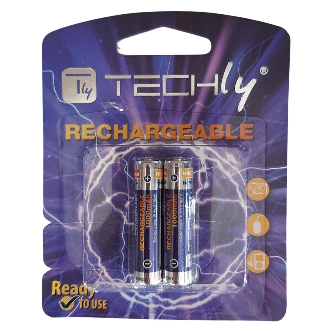Blister 2 Batterie Ricaricabili Mini Stilo HR03 AAA 1000 mAh in Pile ricaricabili Scontolo.net - Potenza, commercioVirtuoso.it