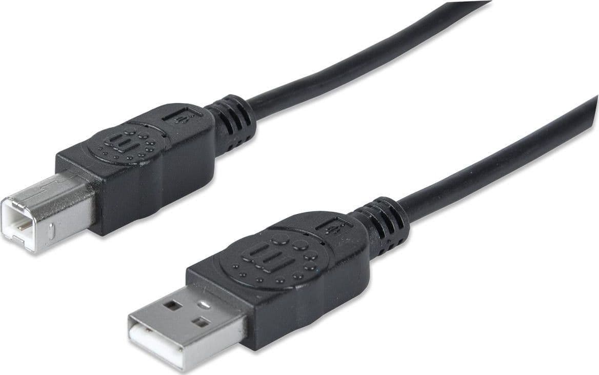 Cavo USB 2.0 A maschio/B maschio 1.8m Nero in  Scontolo.net - Potenza, commercioVirtuoso.it