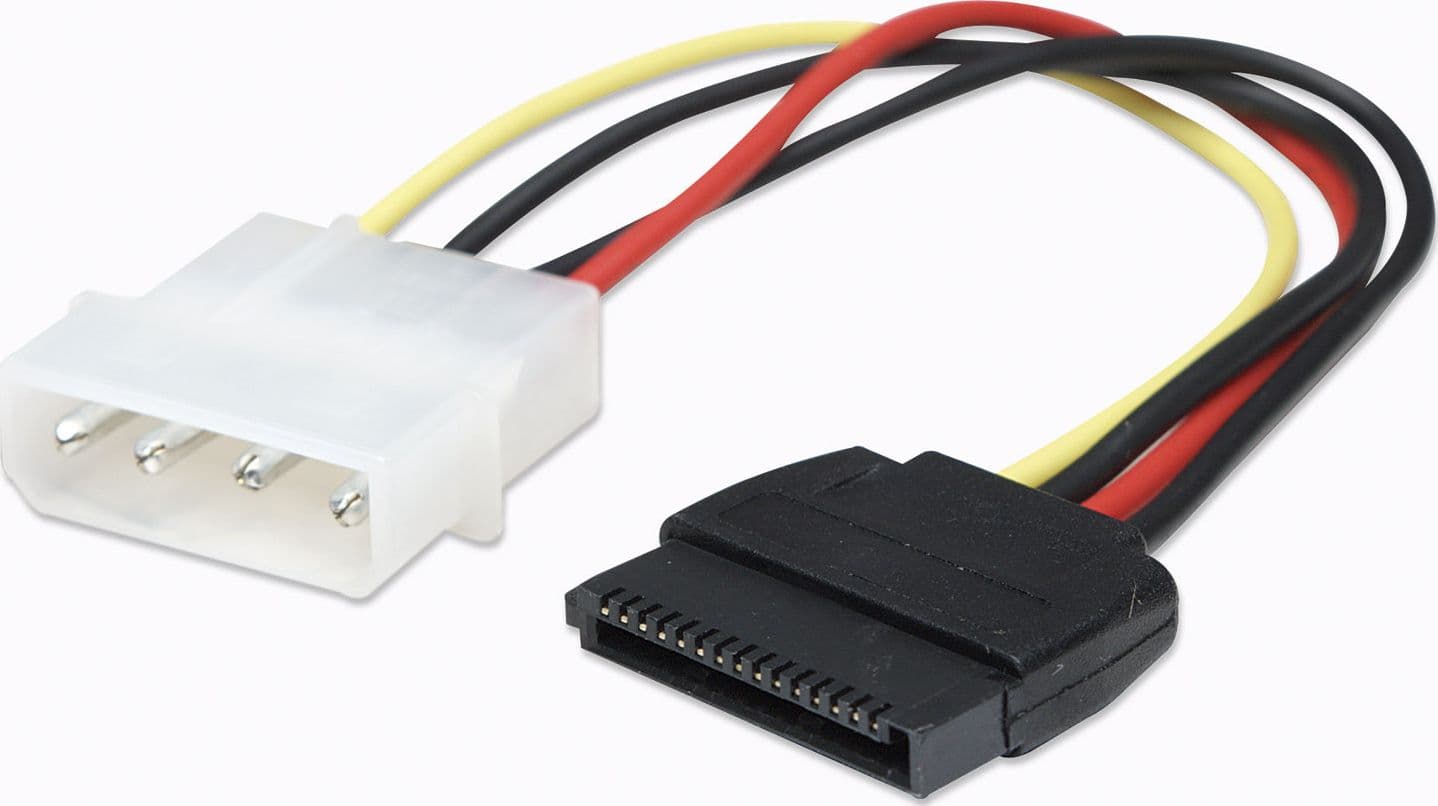 Cavo alimentazione SATA Molex 4pin M/SATA 15pin F in  Scontolo.net - Potenza, commercioVirtuoso.it