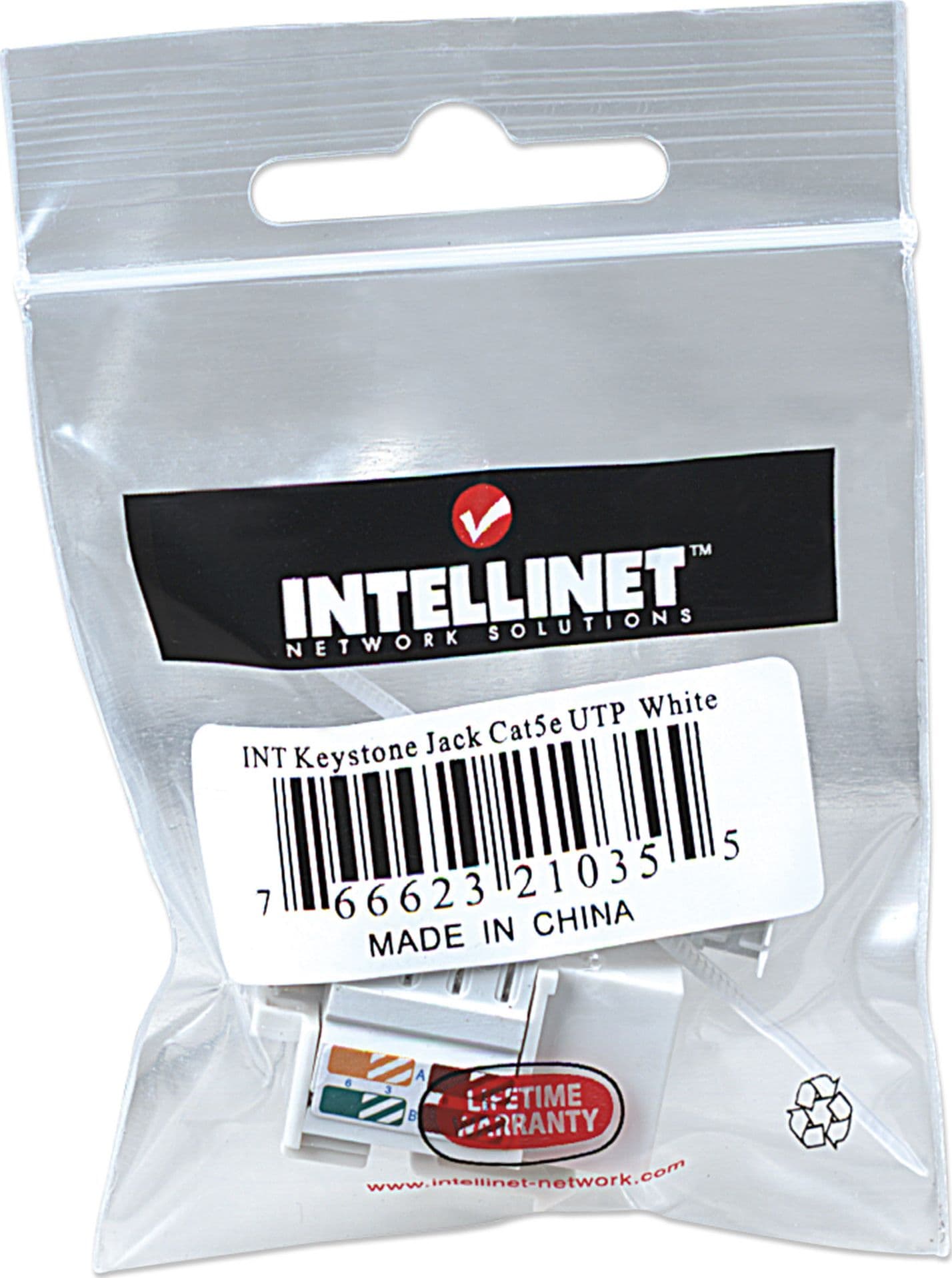Frutto Keystone RJ45 Cat5e UTP Bianco in Cavi Ethernet Scontolo.net - Potenza, commercioVirtuoso.it