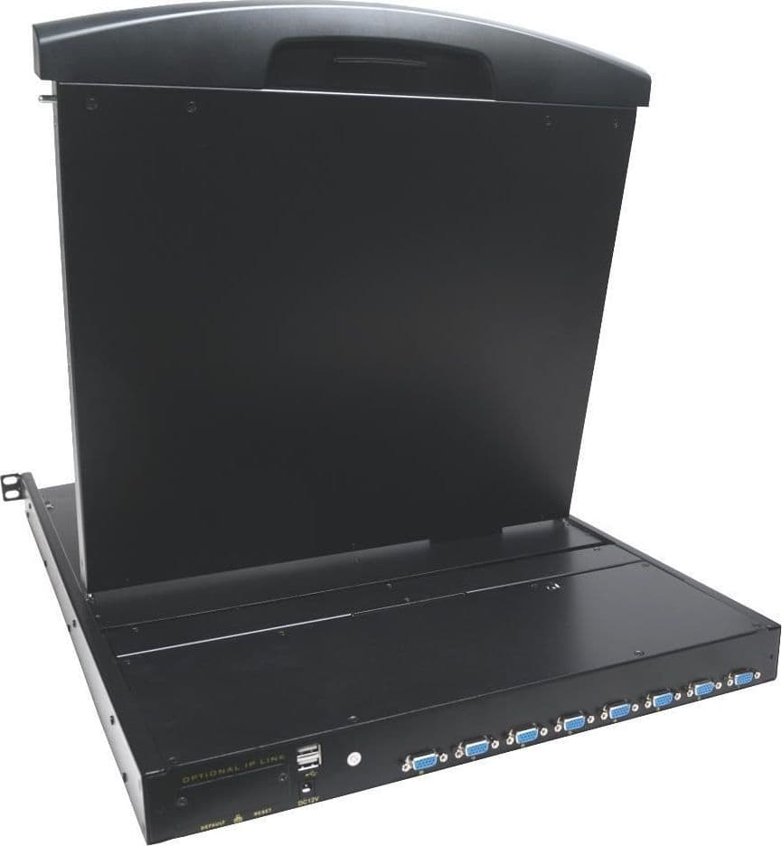 Console KVM Switch 8 Porte USB/PS2 con LCD 17'' da Rack 19'' Dual Rail in  Scontolo.net - Potenza, commercioVirtuoso.it