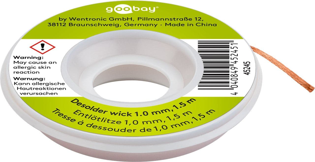 Dissaldatore in Bobina 1,5m con Stoppino 1,0 mm in Pistole Scontolo.net - Potenza, commercioVirtuoso.it