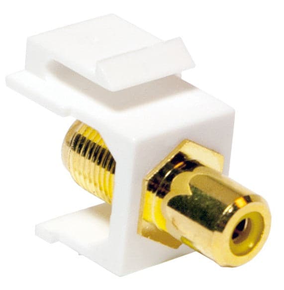 Adattatore Keystone RCA/F F/F Giallo in Connettori RCA Scontolo.net - Potenza, commercioVirtuoso.it