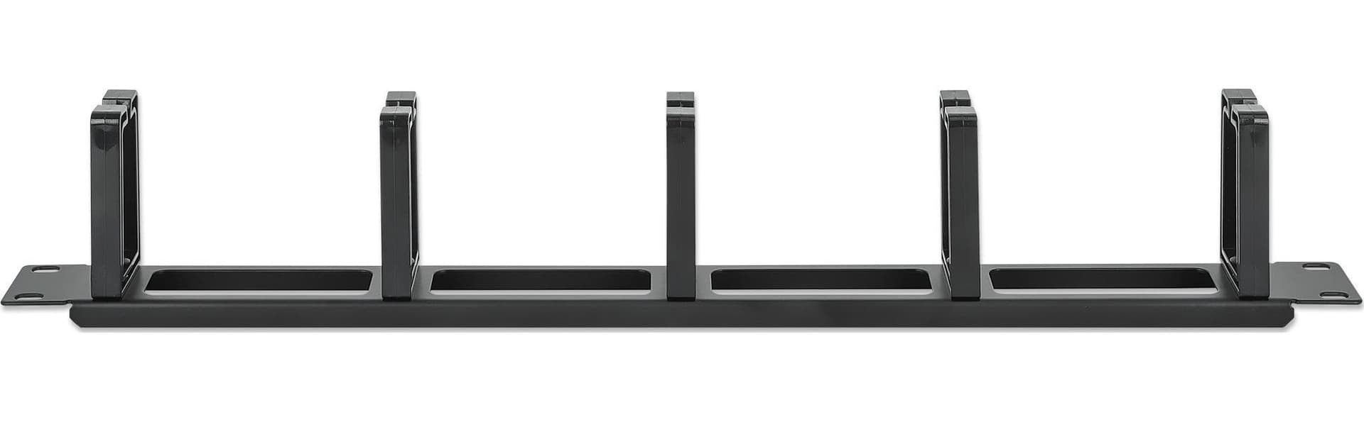 Pannello Passacavi 19'' 5 Anelli in Plastica 1U Nero in Guaine per cavi Scontolo.net - Potenza, commercioVirtuoso.it