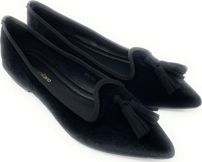 Francesco Milano ballerina in velvet nero A03-25V in Ballerine Teresi Calzature - Marsala, commercioVirtuoso.it