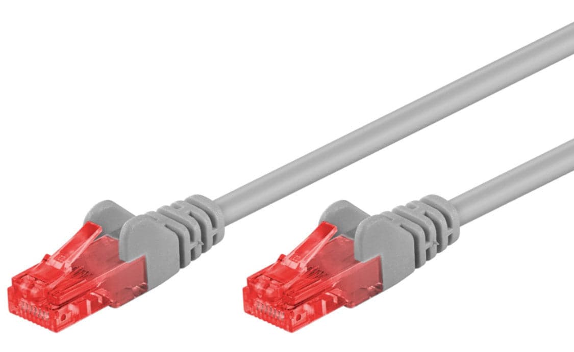 Cavo di Rete Patch in Rame Cat.6 Grigio U/UTP LSZH 0,5m in Cavi Ethernet Scontolo.net - Potenza, commercioVirtuoso.it