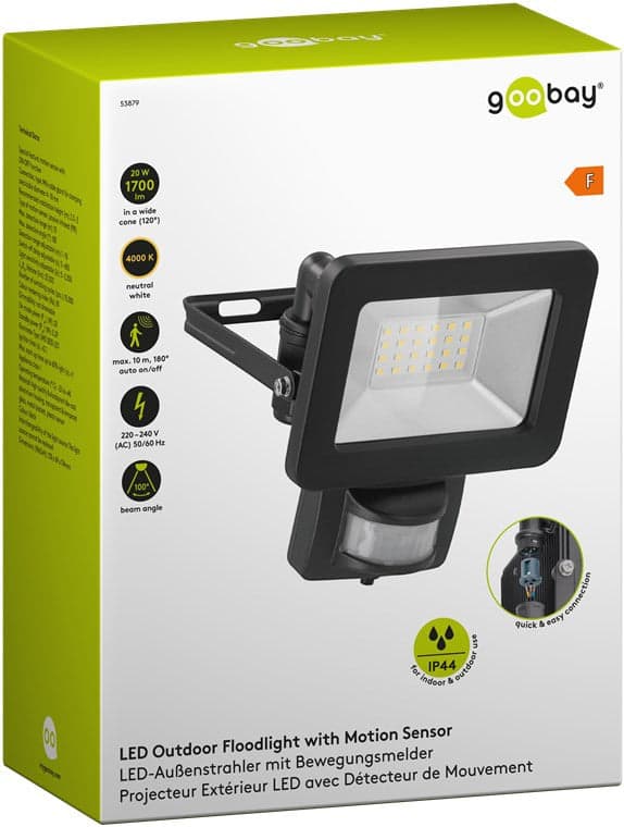 Faretto LED da Esterno con Rilevatore di Movimento PIR 20W in Lampade da parete Scontolo.net - Potenza, commercioVirtuoso.it