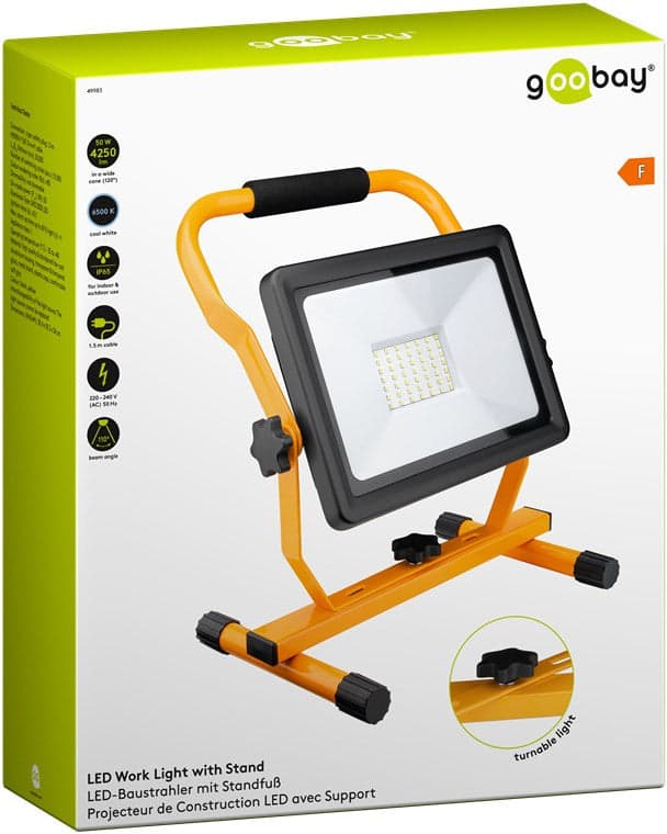 Faretto da lavoro a LED con Supporto 50W in Faretti Scontolo.net - Potenza, commercioVirtuoso.it
