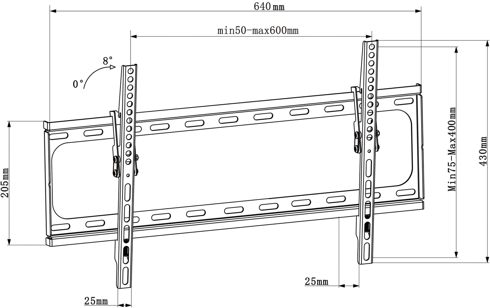 Staffa a Muro Inclinabile TV LED LCD 30-70'' Nero in Supporti da parete e da soffitto Scontolo.net - Potenza, commercioVirtuoso.it