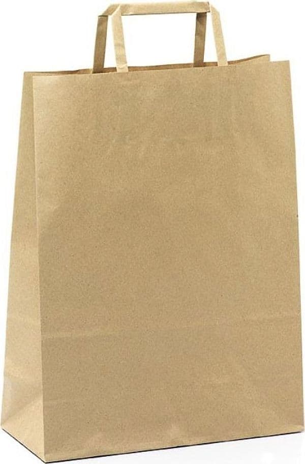 Shopper in Carta con Maniglie Piattina Mainetti Bags 22x10x29 cm