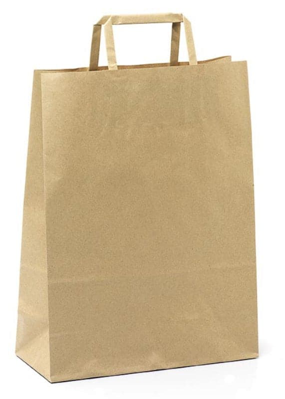 Shopper in Carta con Maniglie Piattina Mainetti Bags 22x10x29 cm