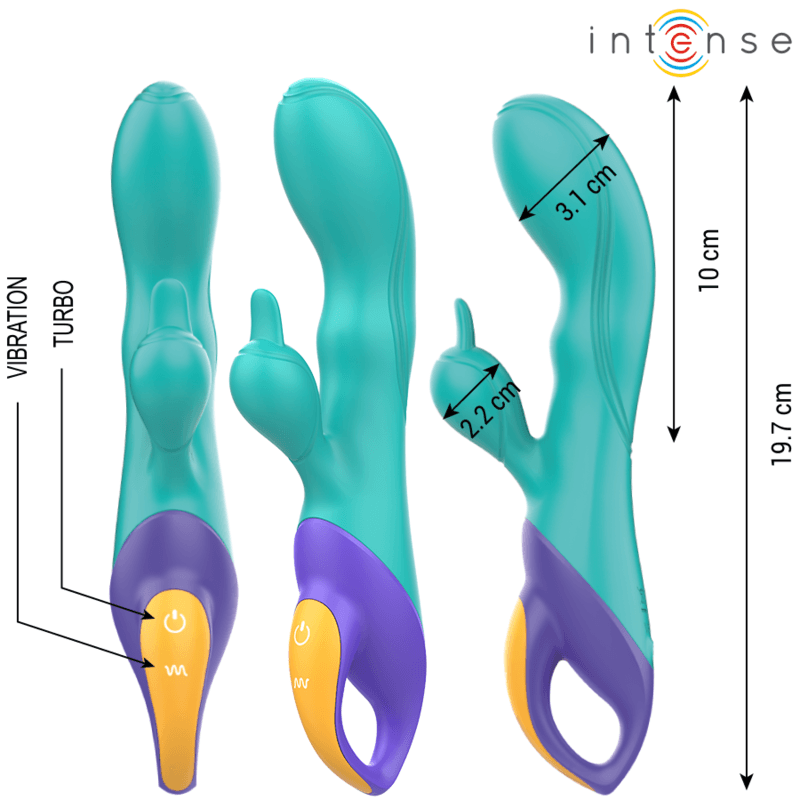 INTENSE - FRED VIBRATORE RABBIT BLU in Vibratori G-Spot Desideria Shop - Latina, commercioVirtuoso.it