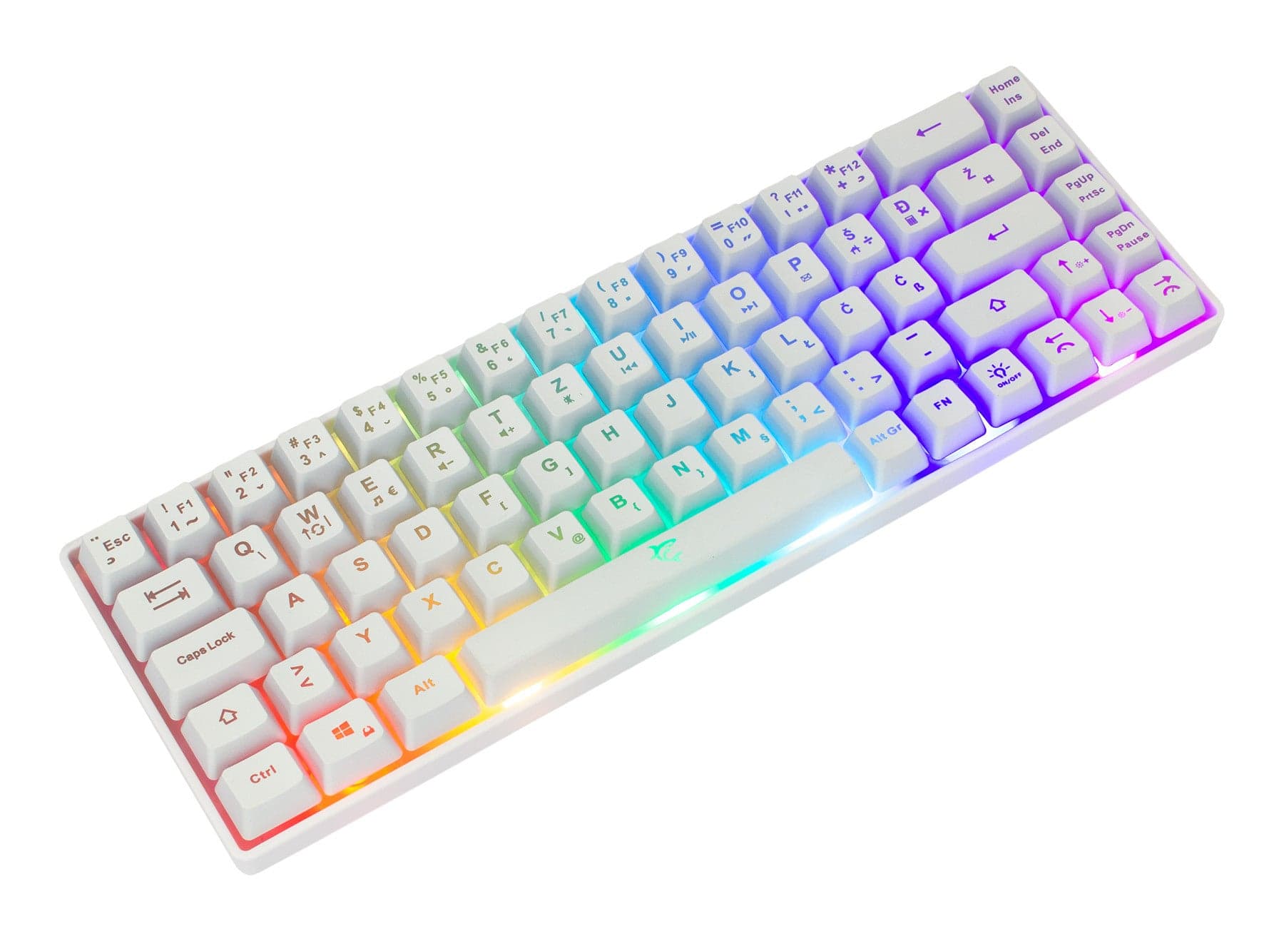 Tastiera Gaming USB 68 Tasti con Retroilluminazione LED RGB Bianco in Tastiere da gioco Scontolo.net - Potenza, commercioVirtuoso.it