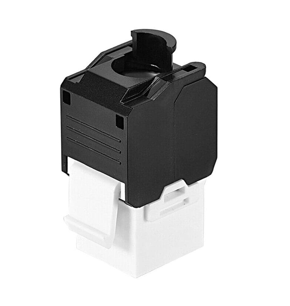 Frutto Keystone RJ45 Cat.6A UTP Tool-Free Bianco Nero in Cavi Ethernet Scontolo.net - Potenza, commercioVirtuoso.it
