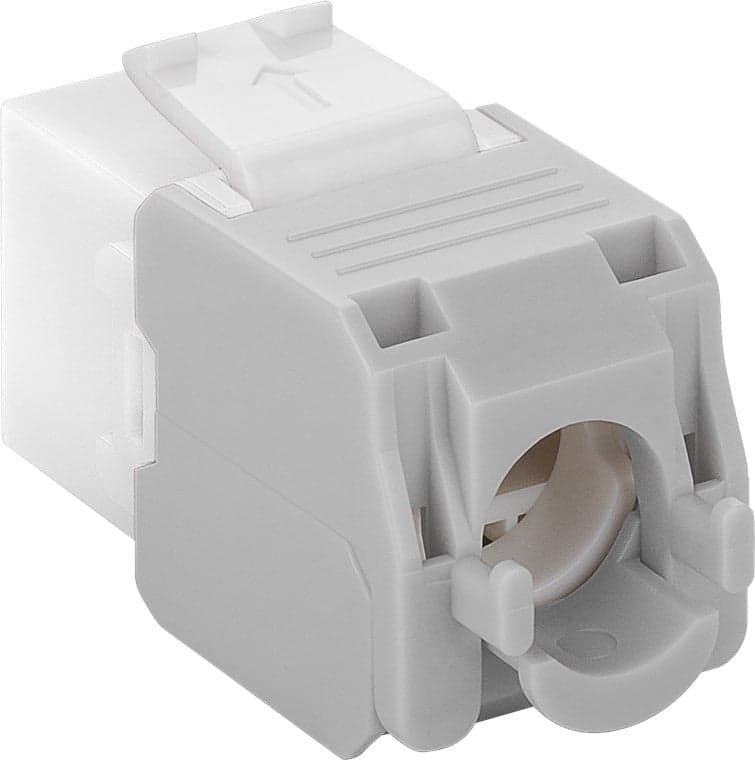 Frutto Keystone RJ45 Cat.6A UTP Tool-Free Bianco Grigio in Cavi Ethernet Scontolo.net - Potenza, commercioVirtuoso.it