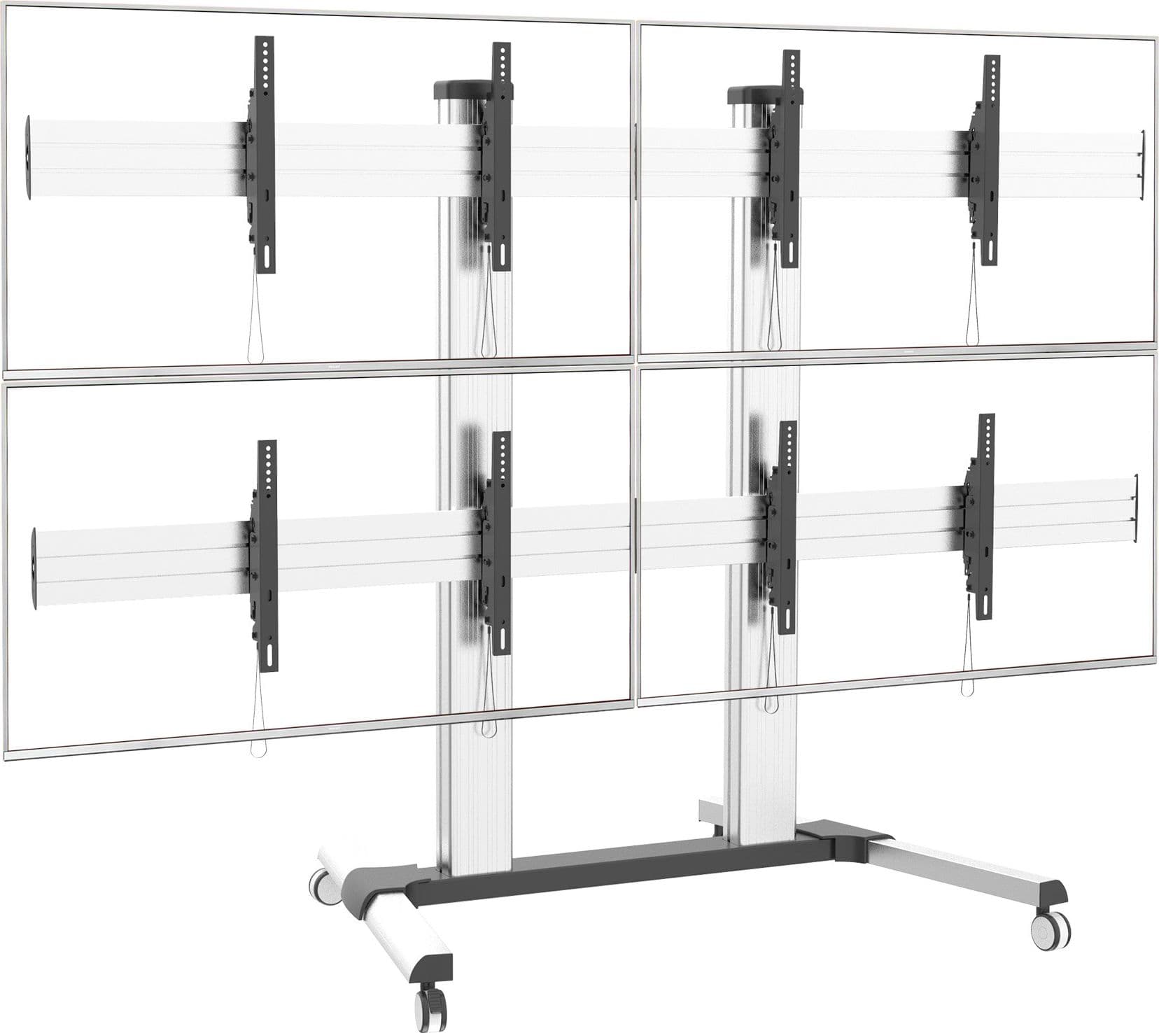 Supporto a Pavimento per 4 TV LCD/LED 32-55'' per Video Wall in Mobili Scontolo.net - Potenza, commercioVirtuoso.it