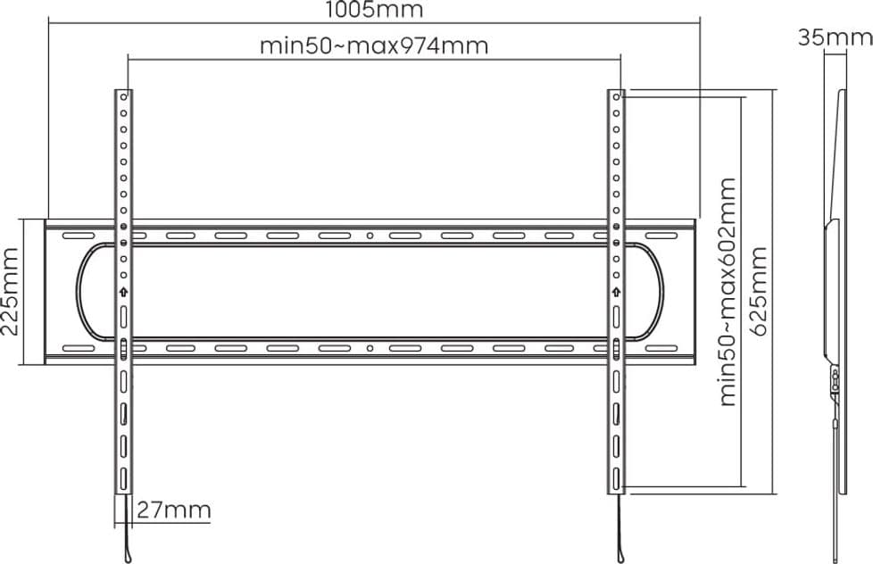 Staffa a Muro Fissa Slim TV LED LCD 60-120'' in Supporti da parete e da soffitto Scontolo.net - Potenza, commercioVirtuoso.it