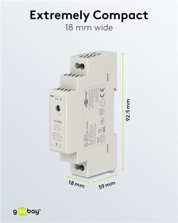 Alimentatore su Guida DIN 12V 1,25A 15W in Trasformatori Scontolo.net - Potenza, commercioVirtuoso.it