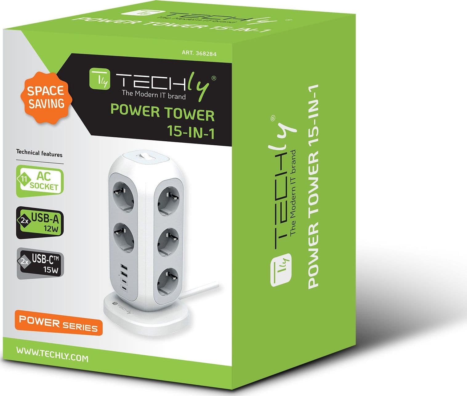 Multipresa da Tavolo Torretta di Alimentazione 11 Prese Schuko 2 USB-A e 2 USB-C&trade in Multiprese Scontolo.net - Potenza, commercioVirtuoso.it