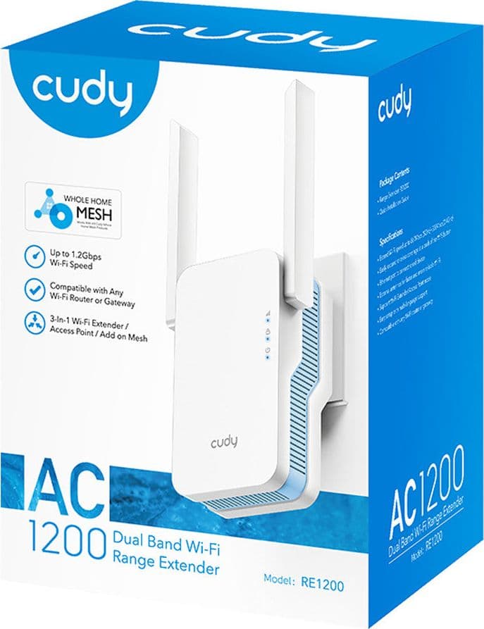 Extender WiFi Dual Band Booster Wireless AC1200, RE1200 in  Scontolo.net - Potenza, commercioVirtuoso.it