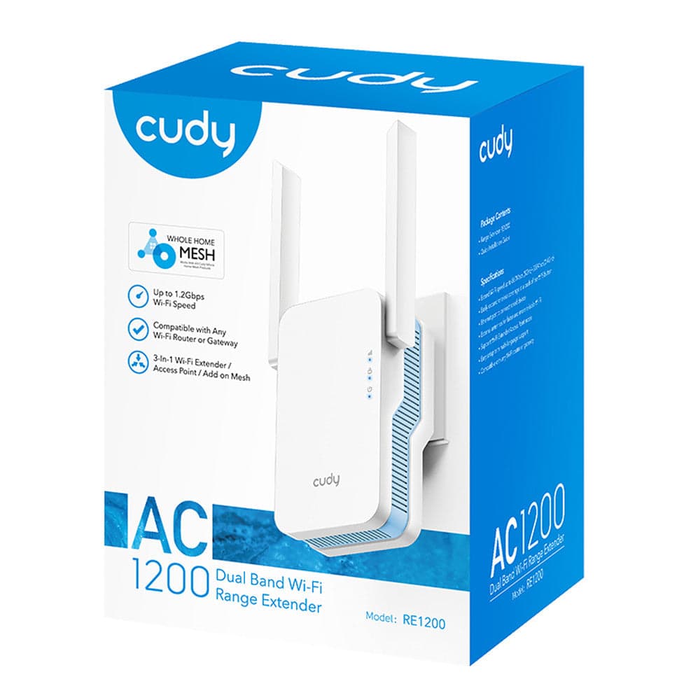 Extender WiFi Dual Band Booster Wireless AC1200, RE1200 in  Scontolo.net - Potenza, commercioVirtuoso.it