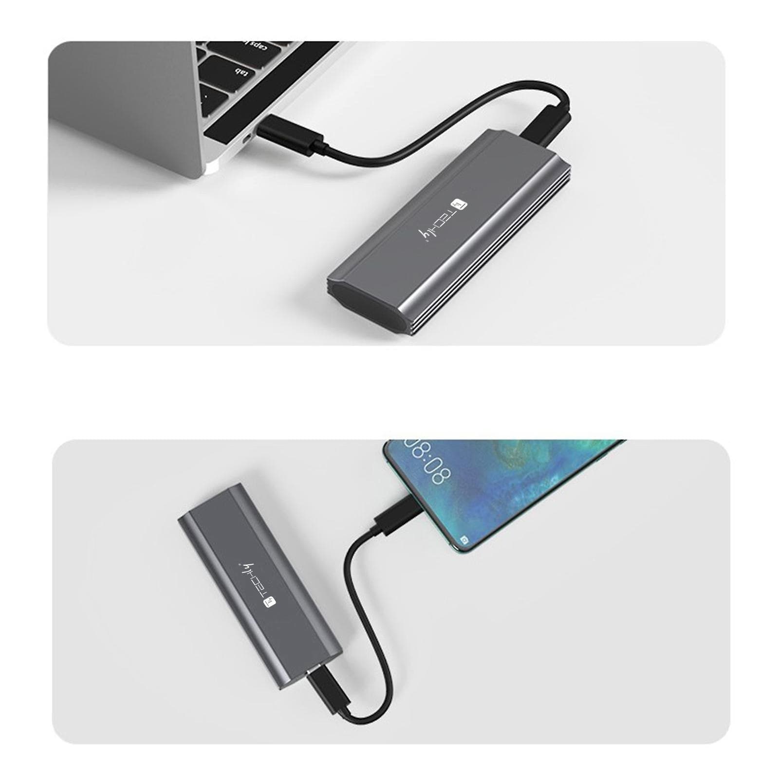Box Esterno USB-C&trade USB3.2 Gen2 NVMe/SATA M.2 SSD in Case e serrature Scontolo.net - Potenza, commercioVirtuoso.it