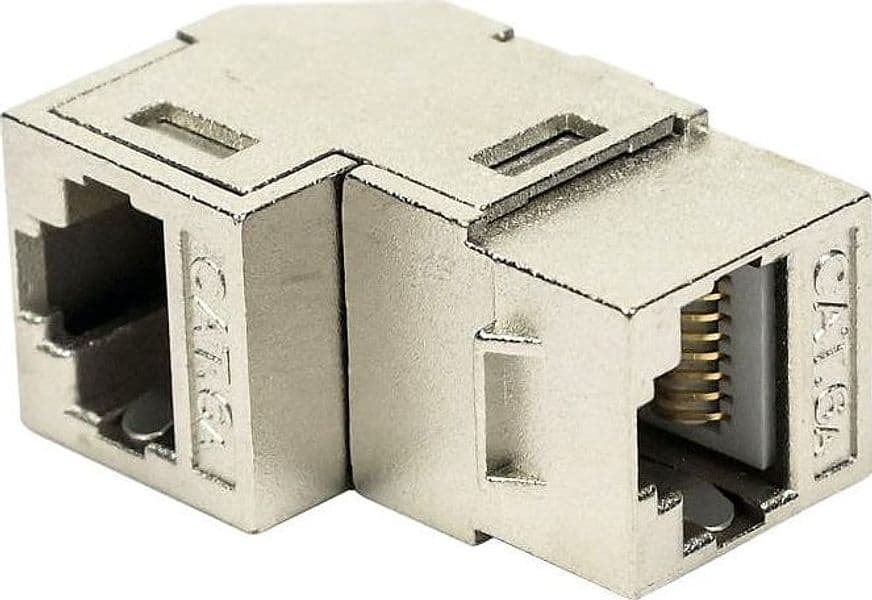 Accoppiatore RJ45 F/F 90&deg Cat.6A Schermato in Cavi Ethernet Scontolo.net - Potenza, commercioVirtuoso.it