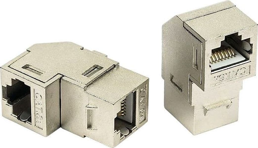 Accoppiatore RJ45 F/F 90&deg Cat.6A Schermato in Cavi Ethernet Scontolo.net - Potenza, commercioVirtuoso.it