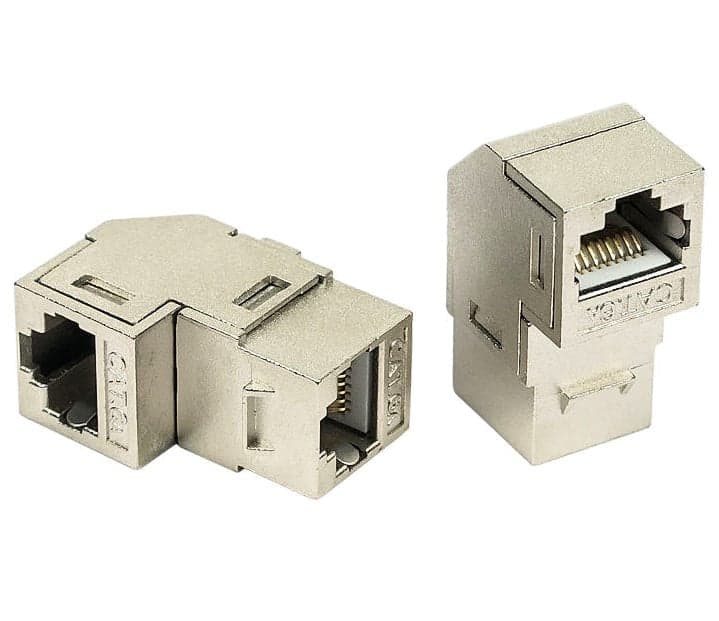 Accoppiatore RJ45 F/F 90&deg Cat.6A Schermato in Cavi Ethernet Scontolo.net - Potenza, commercioVirtuoso.it