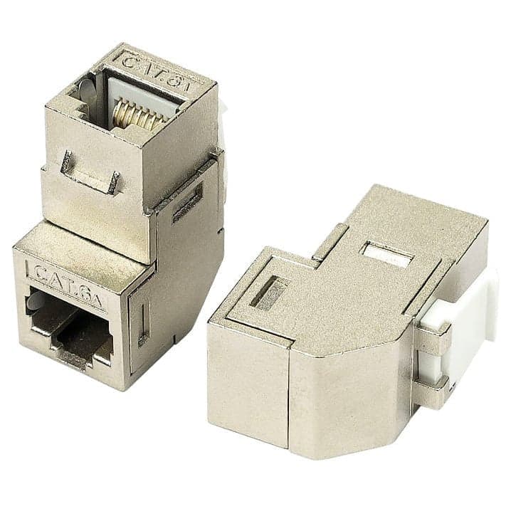 Accoppiatore RJ45 F/F 90&deg Cat.6A Schermato in Cavi Ethernet Scontolo.net - Potenza, commercioVirtuoso.it