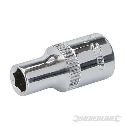 Chiave inserto a bussola metrico esagonale 1/4" Silverline meccanica Silverline