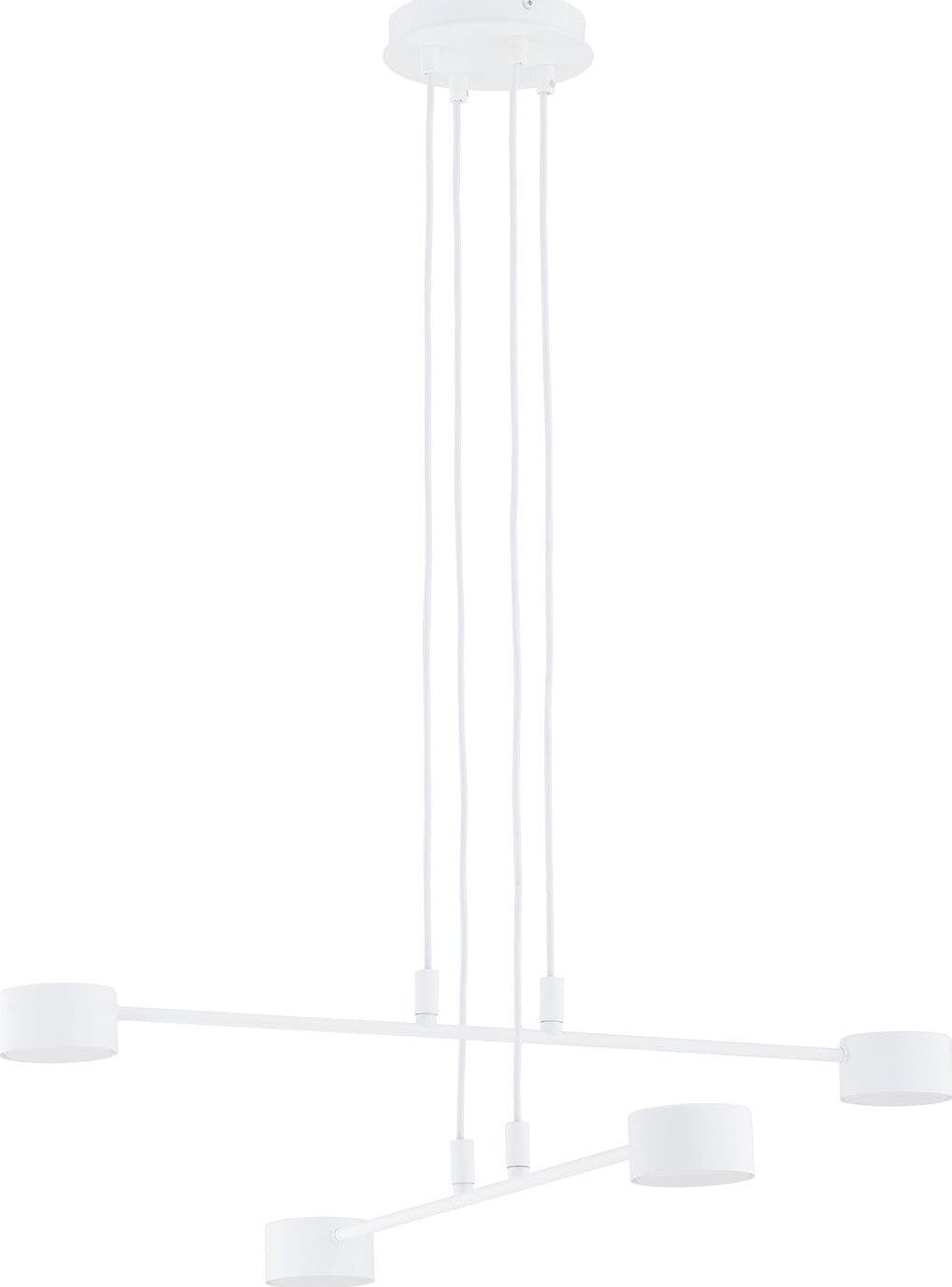 Sospensione Moderna Modus 4 Luci In Acciaio Bianco in Lampade a sospensione LuceArt - Montecorvino Pugliano, commercioVirtuoso.it