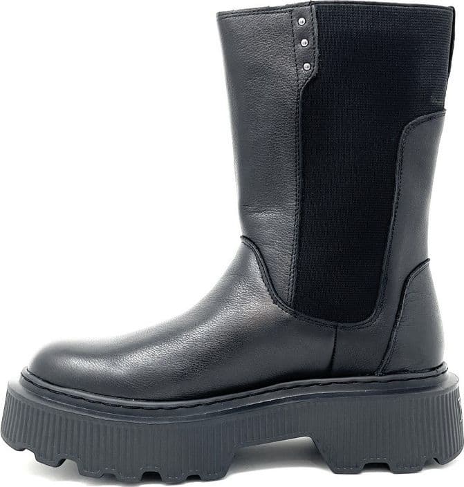 Janet & Janet tronchetti donna in pelle black J-453 in Stivali Teresi Calzature - Marsala, commercioVirtuoso.it