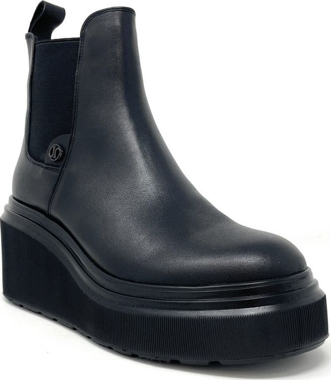 Janet & Janet tronchetti donna in pelle nero J-463 in Stivali Teresi Calzature - Marsala, commercioVirtuoso.it